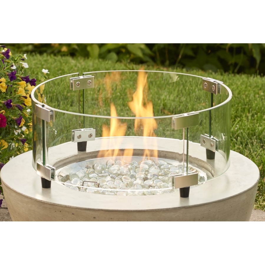 12" Round Tempered Glass Wind Guard