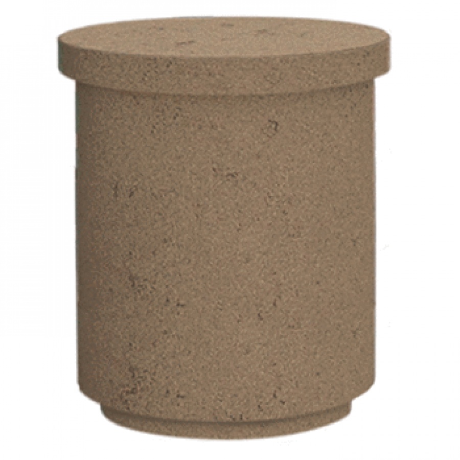 8510-SM Contempo Tank End Table Smoke Finish