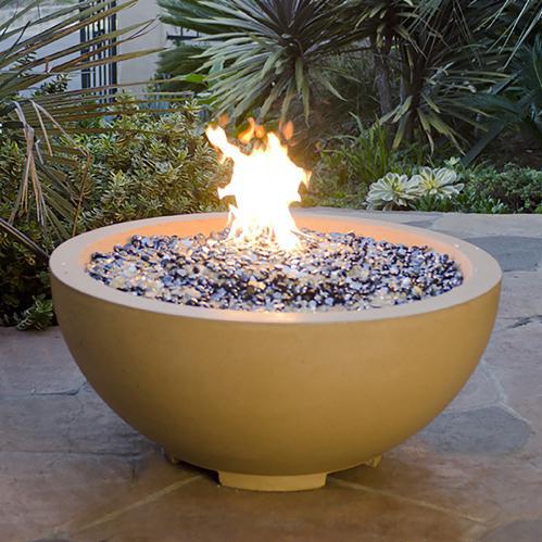 American Fyre Designs 32-Inch Propane Gas Fire Bowl - Cafe Blanco