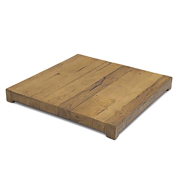 American Fyre Designs Cosmopolitan French Barrel Oak Cover For Square Fire Table 