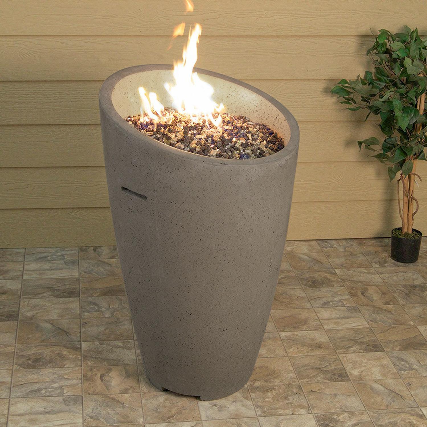 American Fyre Designs Eclipse 23-Inch Propane Gas Fire Urn - Smoke