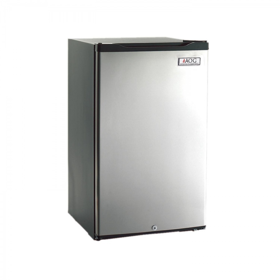 American Outdoor Grill 20-Inch 4.2 Cu Ft. Compact Refrigerator With Recessed Handle - Stainless Steel - REF-20
