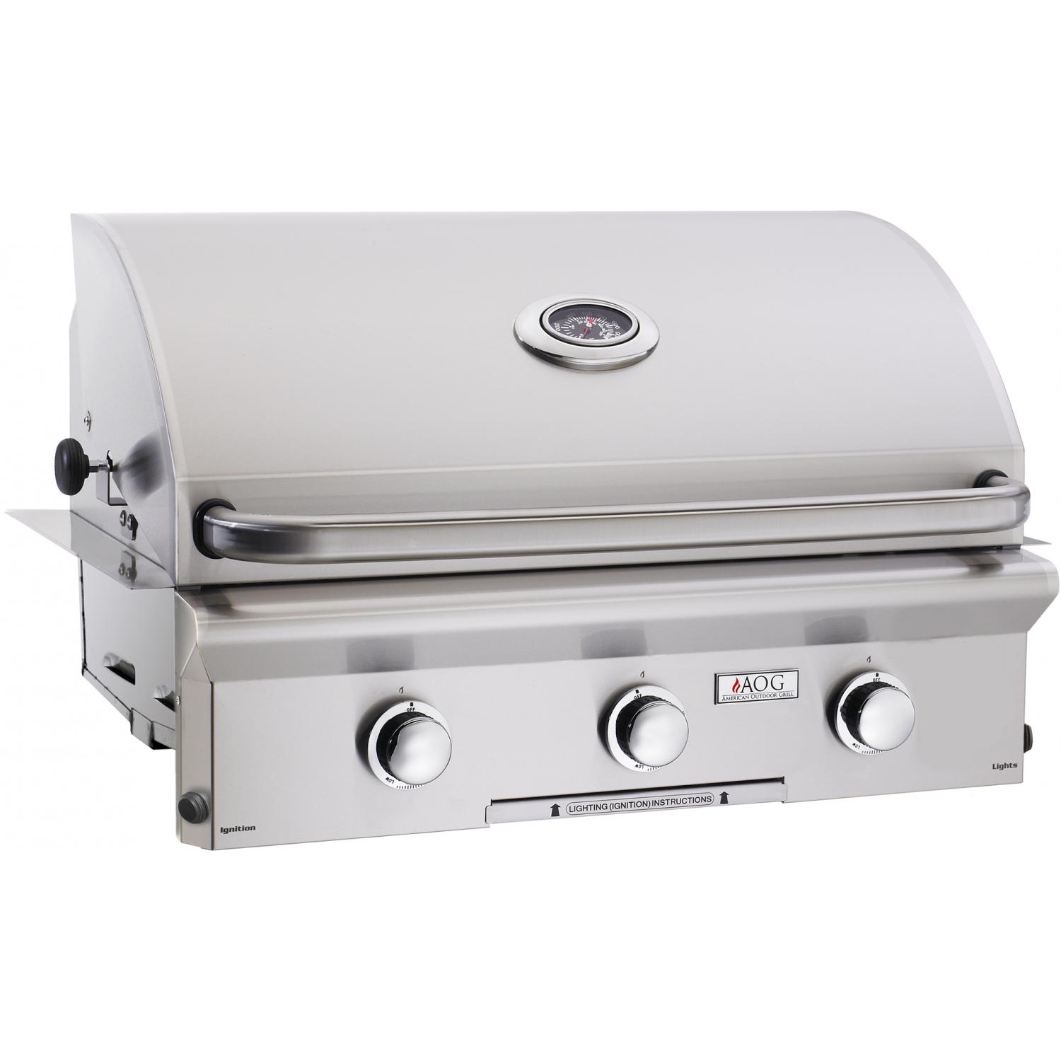 American Outdoor Grill L-Series 30-Inch 3-Burner Built-In Propane Gas Grill - 30PBL-00SP