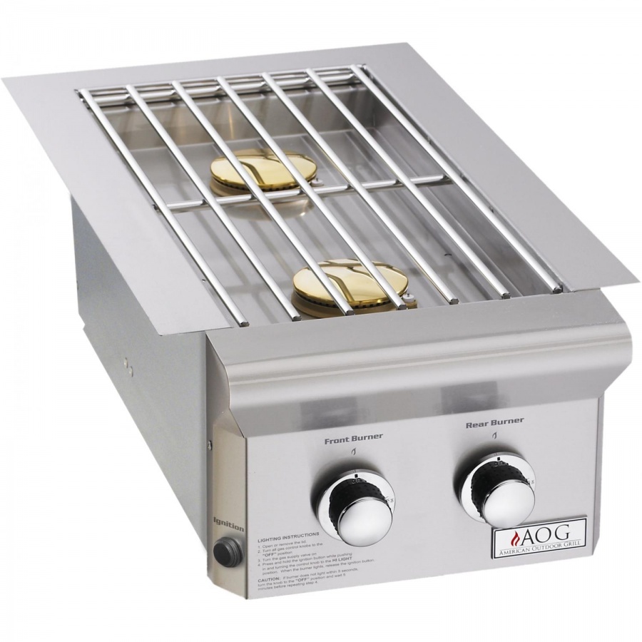 American Outdoor Grill L-Series Drop-In Propane Gas Double Side Burner - 3282PL