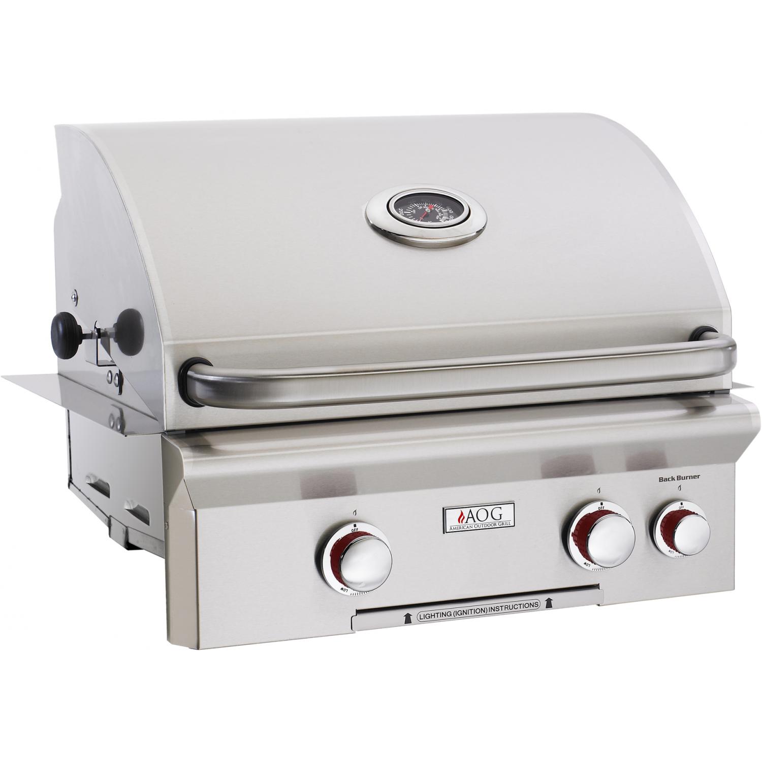 American Outdoor Grill T-Series 24-Inch 2-Burner Built-In Propane Gas Grill With Rotisserie - 24PBT