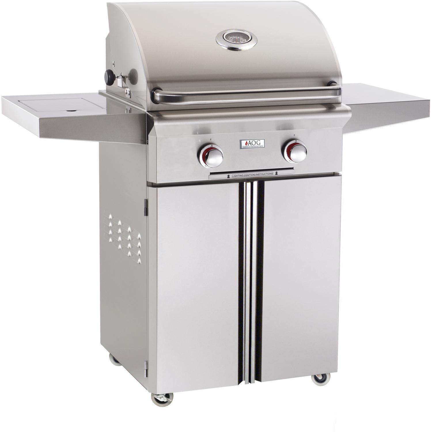 American Outdoor Grill T-Series 24-Inch 2-Burner Freestanding Natural Gas Grill - 24NCT-00SP