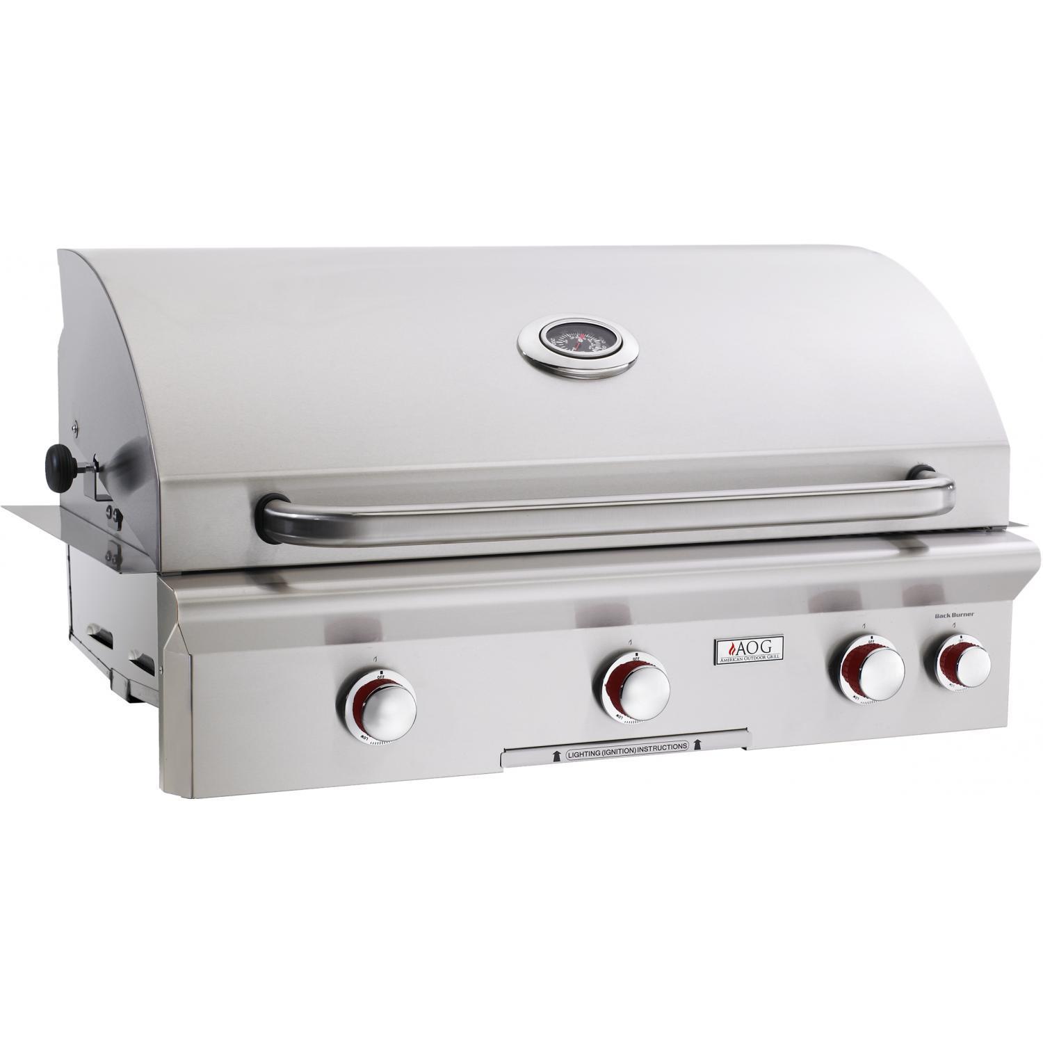 American Outdoor Grill T-Series 36-Inch 3-Burner Built-In Propane Gas Grill With Rotisserie - 36PBT