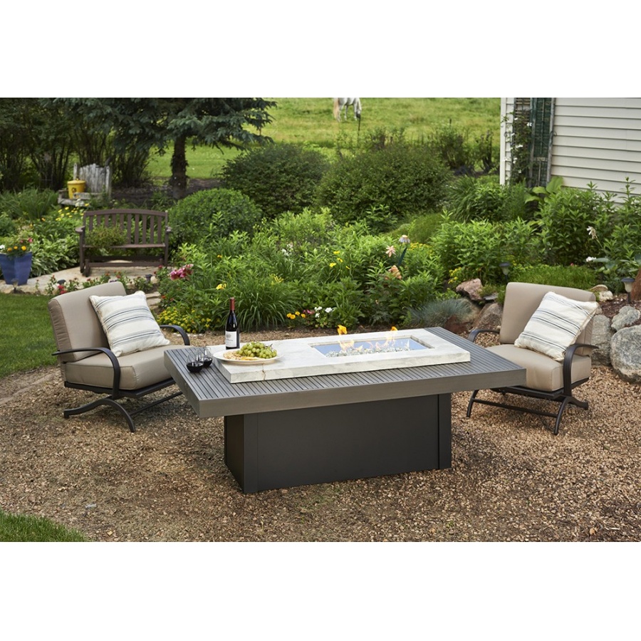 Boardwalk Linear Gas Fire Pit Table