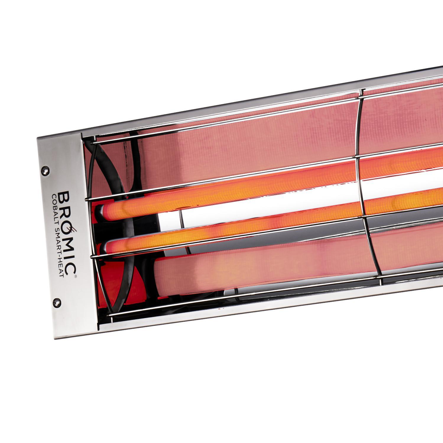 Bromic Heating Cobalt Smart-Heat 44-Inch 4000W Dual Element 208V Electric Infrared Patio Heater - White - BH0610003-208