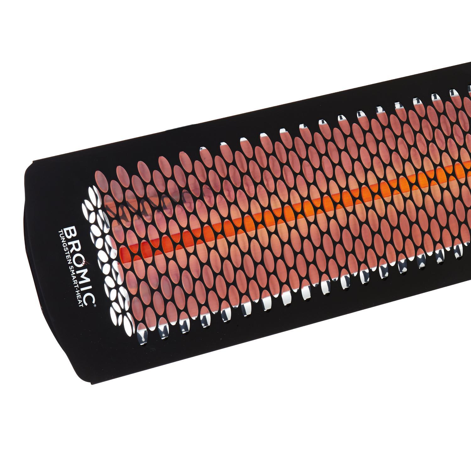 Bromic Heating Tungsten Smart-Heat 44-Inch 2000W Single Element 208V Electric Infrared Patio Heater - Black - BH0420002-208