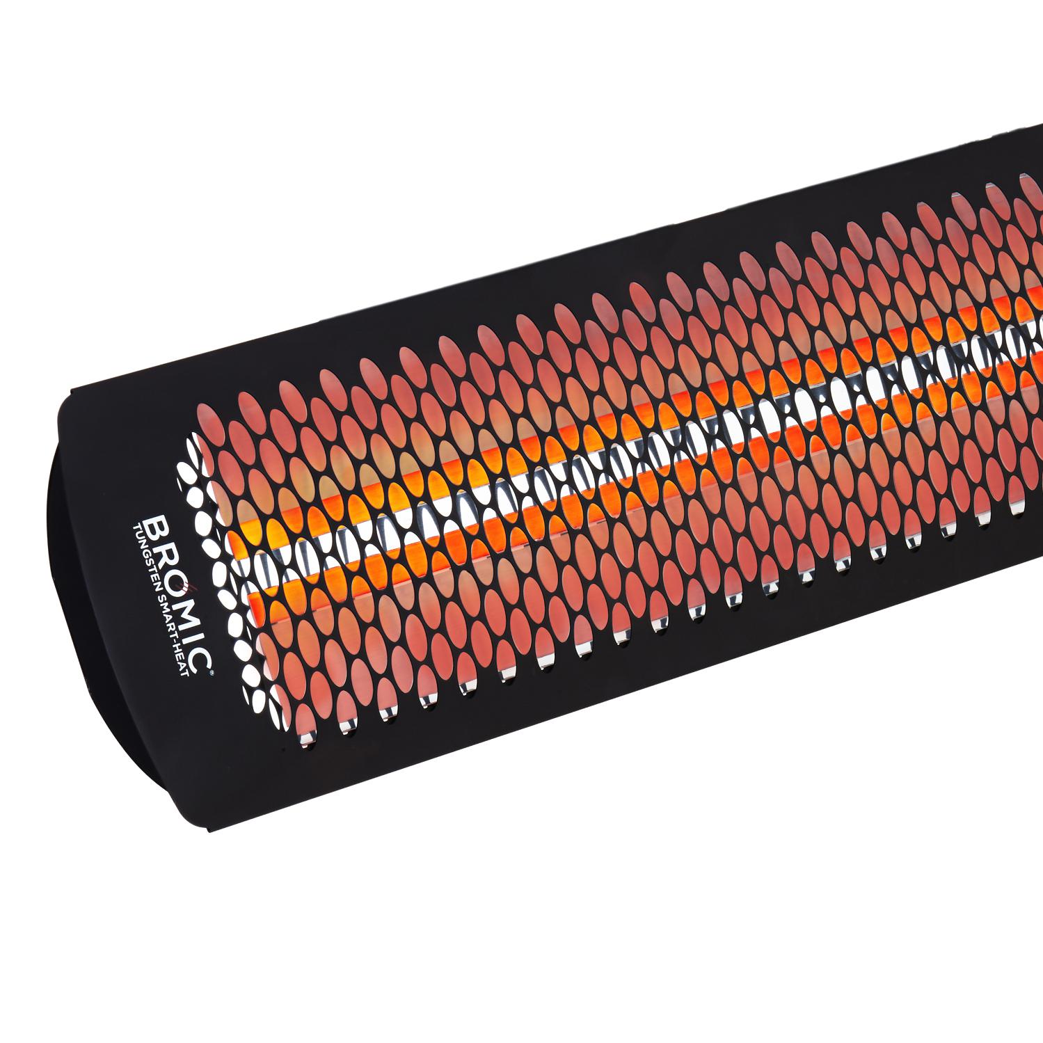 Bromic Heating Tungsten Smart-Heat 56-Inch 6000W Dual Element 240V Electric Infrared Patio Heater - Black - BH0420033