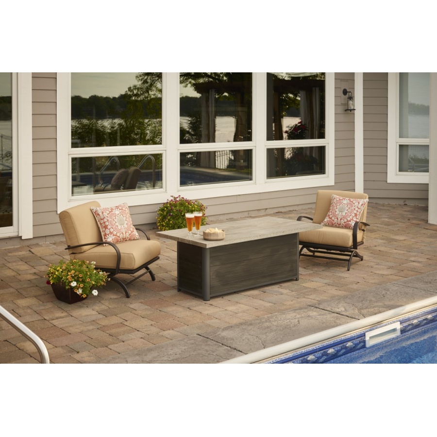 Cedar Ridge Linear Gas Fire Table