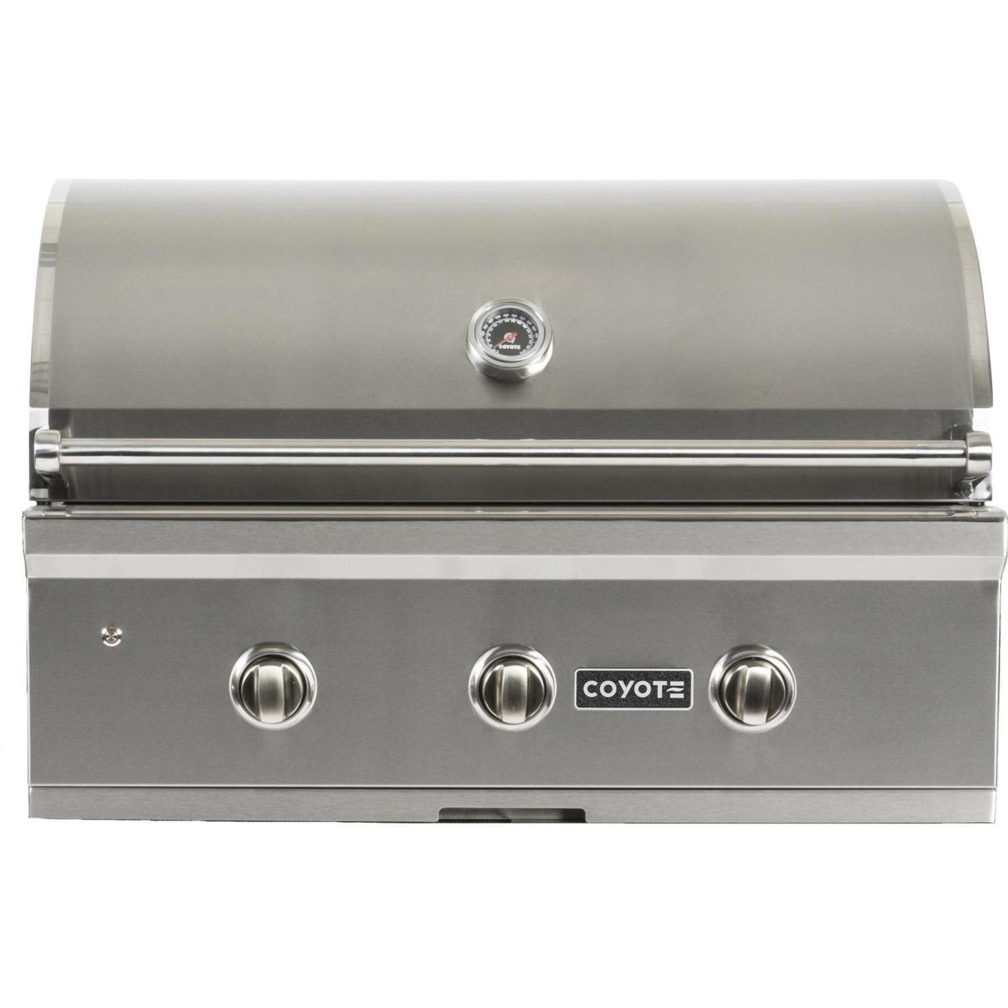 Coyote C-Series 34-Inch 3-Burner Built-In Propane Gas Grill - C2C34LP