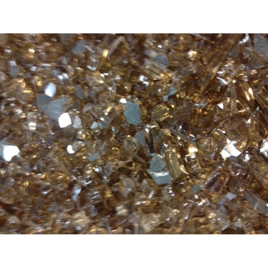 Crushed Tempered Fire Glass - more colors