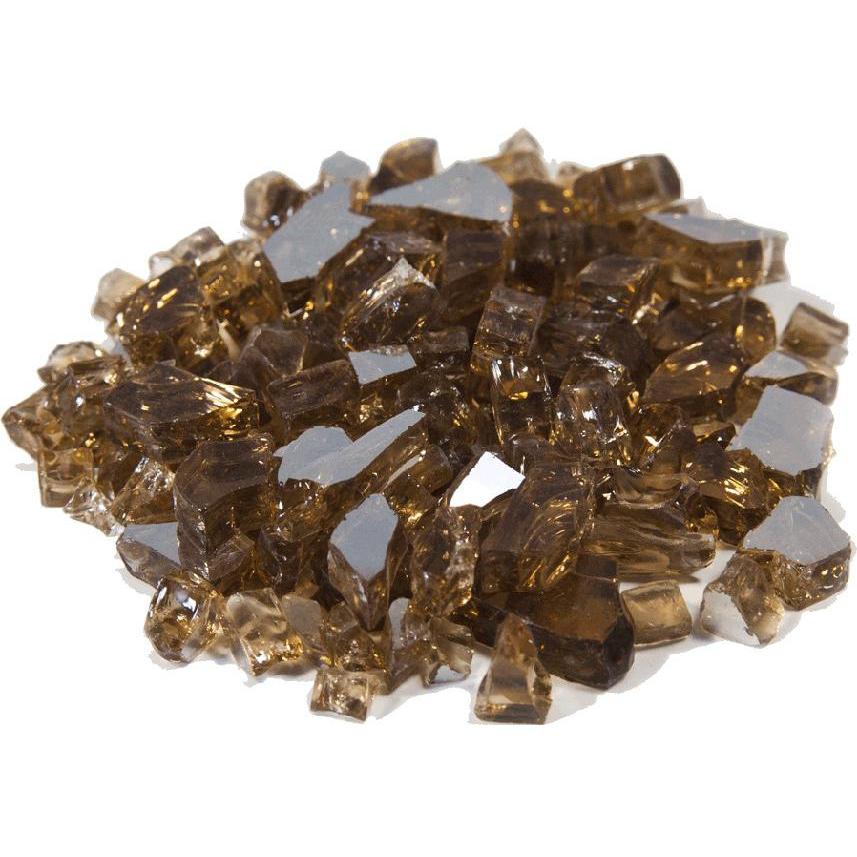 Dagan Industries 1/4-Inch Copper Reflective Fire Glass - 10 Lbs