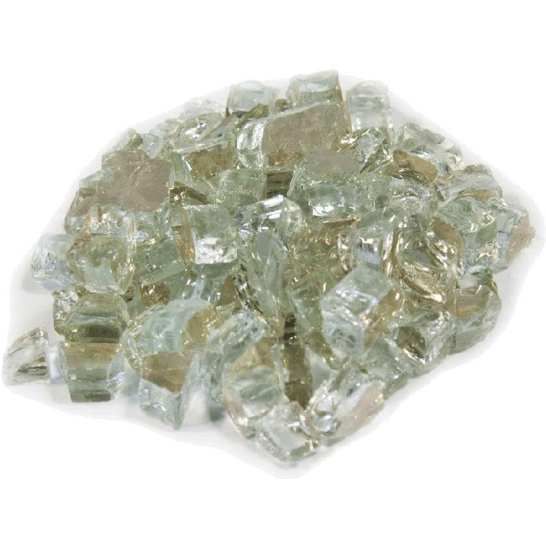 Dagan Industries 1/4-Inch Crystal Reflective Fire Glass - 10 Lbs