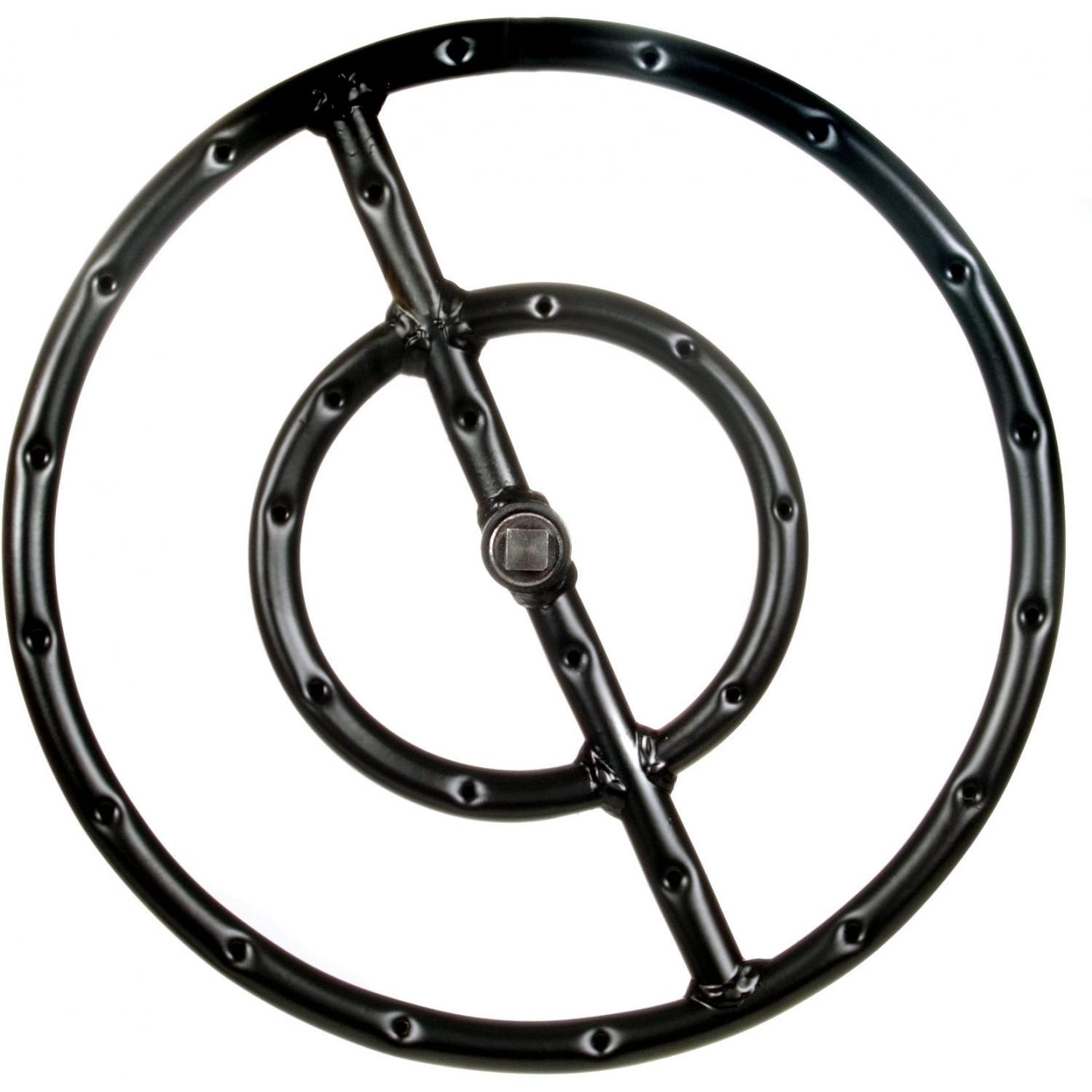 Dagan Industries 12-Inch Round Double Natural Gas Fire Pit Ring Burner