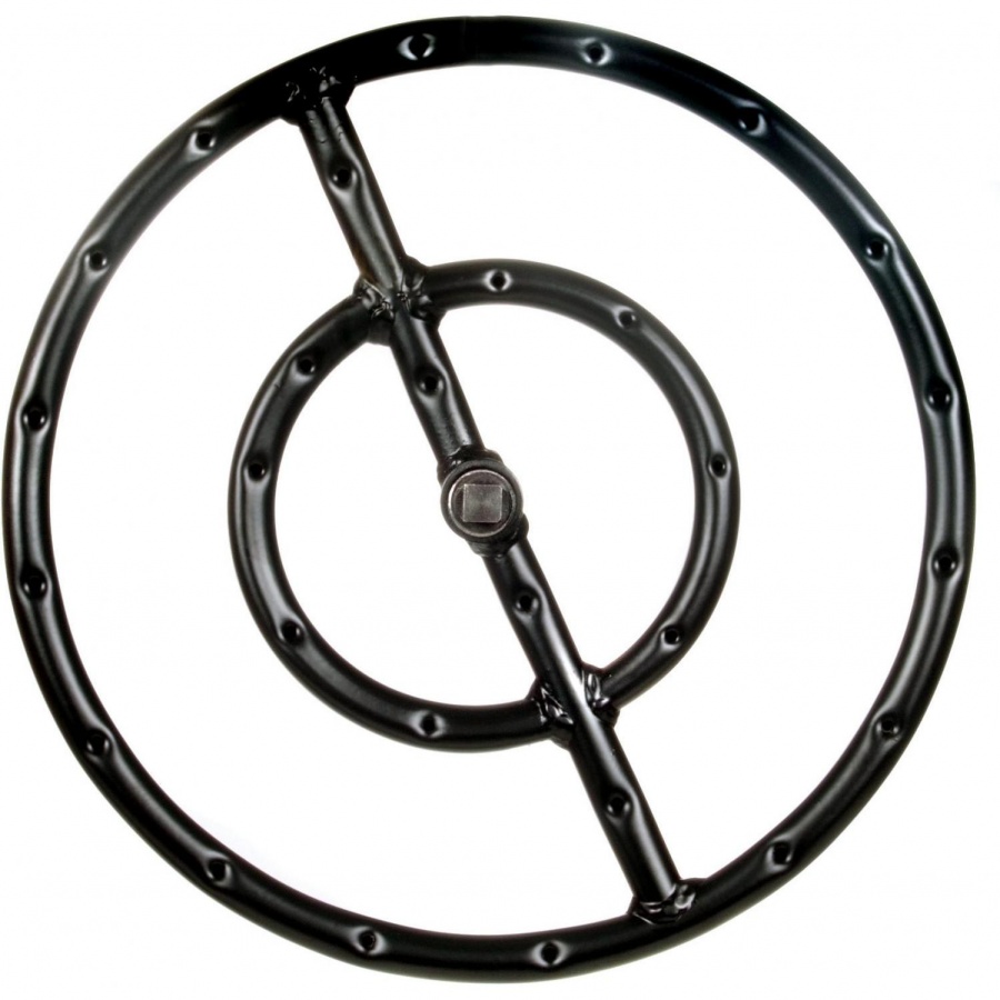 Dagan Industries 12-Inch Round Double Propane Fire Pit Ring Burner