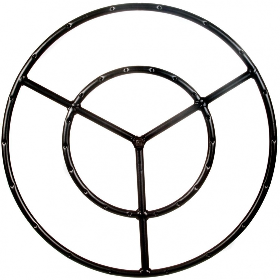 Dagan Industries 30-Inch Round Double Propane Fire Pit Ring Burner