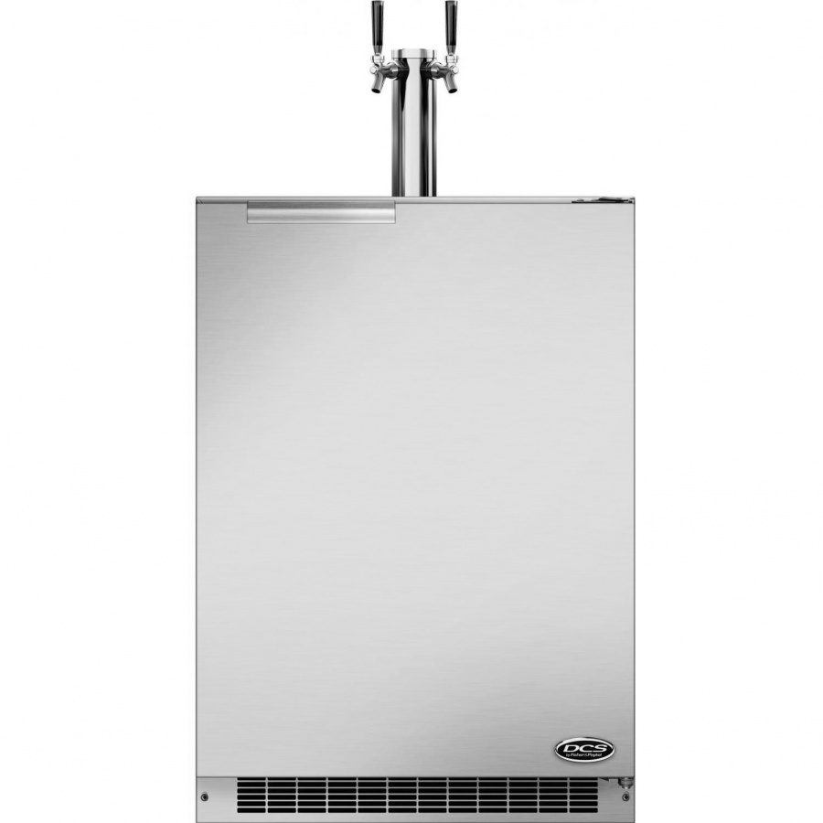DCS 24-Inch 5.7 Cu. Ft. Right Hinge Outdoor Rated Dual Tap Beer Dispenser / Kegerator - RF24BTR1