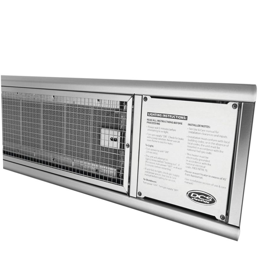DCS 48-Inch 56,000 BTU Natural Gas Infrared Patio Heater - Stainless Steel - DRH-48N