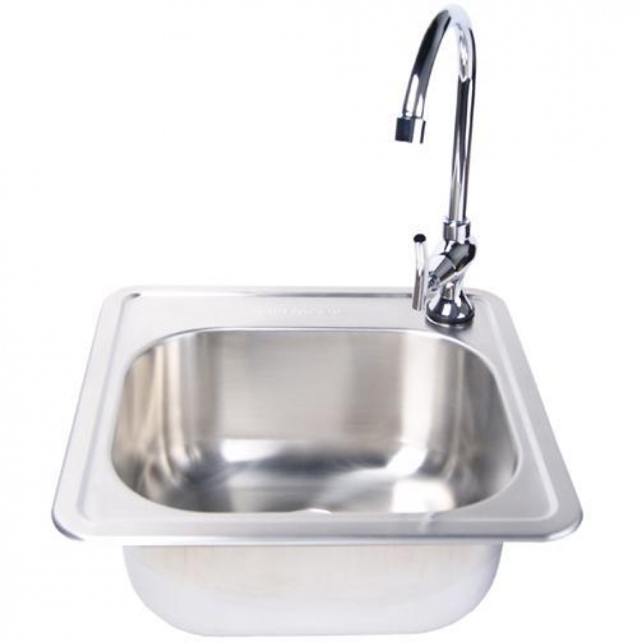Fire Magic 15 X 15 Outdoor Rated Stainless Steel Sink With Cold Water Faucet