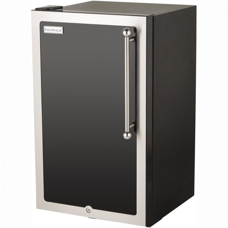 Fire Magic 20-Inch 4.0 Cu. Ft. Echelon Black Diamond Left Hinge Compact Refrigerator - Black - 3598H-DL