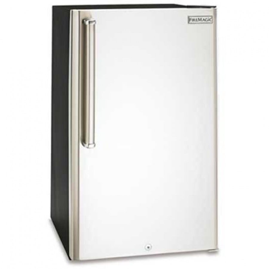 Fire Magic 20-Inch 4.2 Cu. Ft. Compact Refrigerator - Stainless Steel Door / Black Cabinet - 3590A