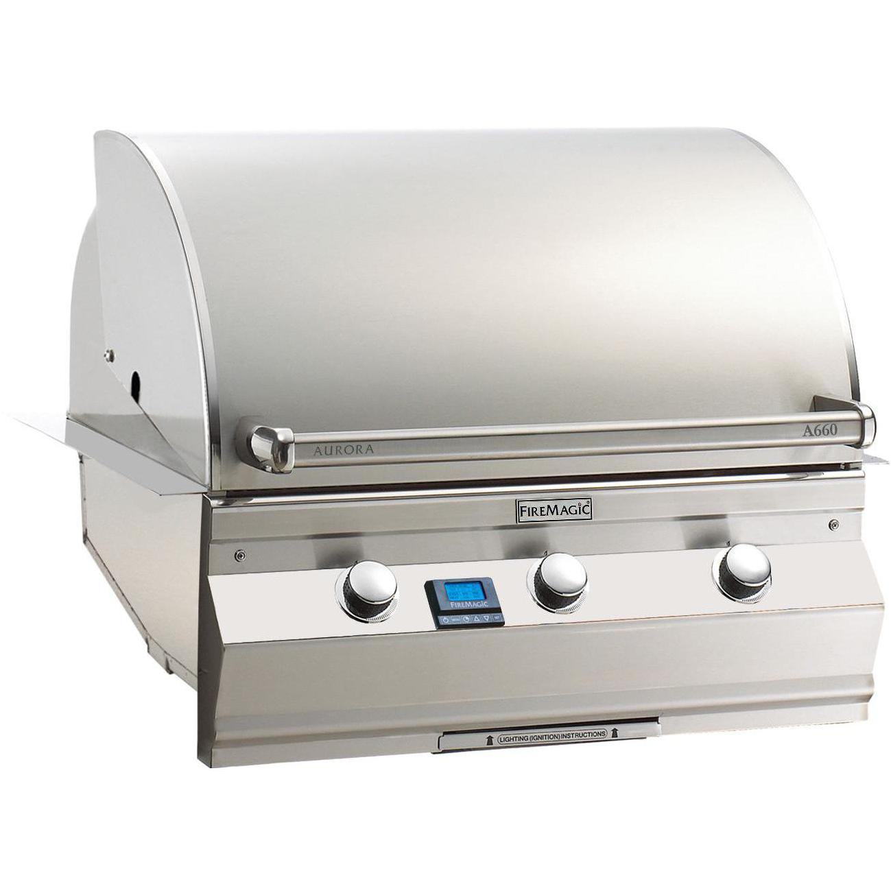 Fire Magic Aurora A660i 30-Inch Built-In Propane Gas Grill With One Infrared Burner - A660i-5L1P