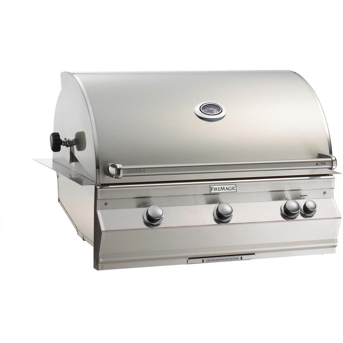 Fire Magic Aurora A790i 36-Inch Built-In Propane Gas Grill With Analog Thermometer And Rotisserie - A790i-6EAP