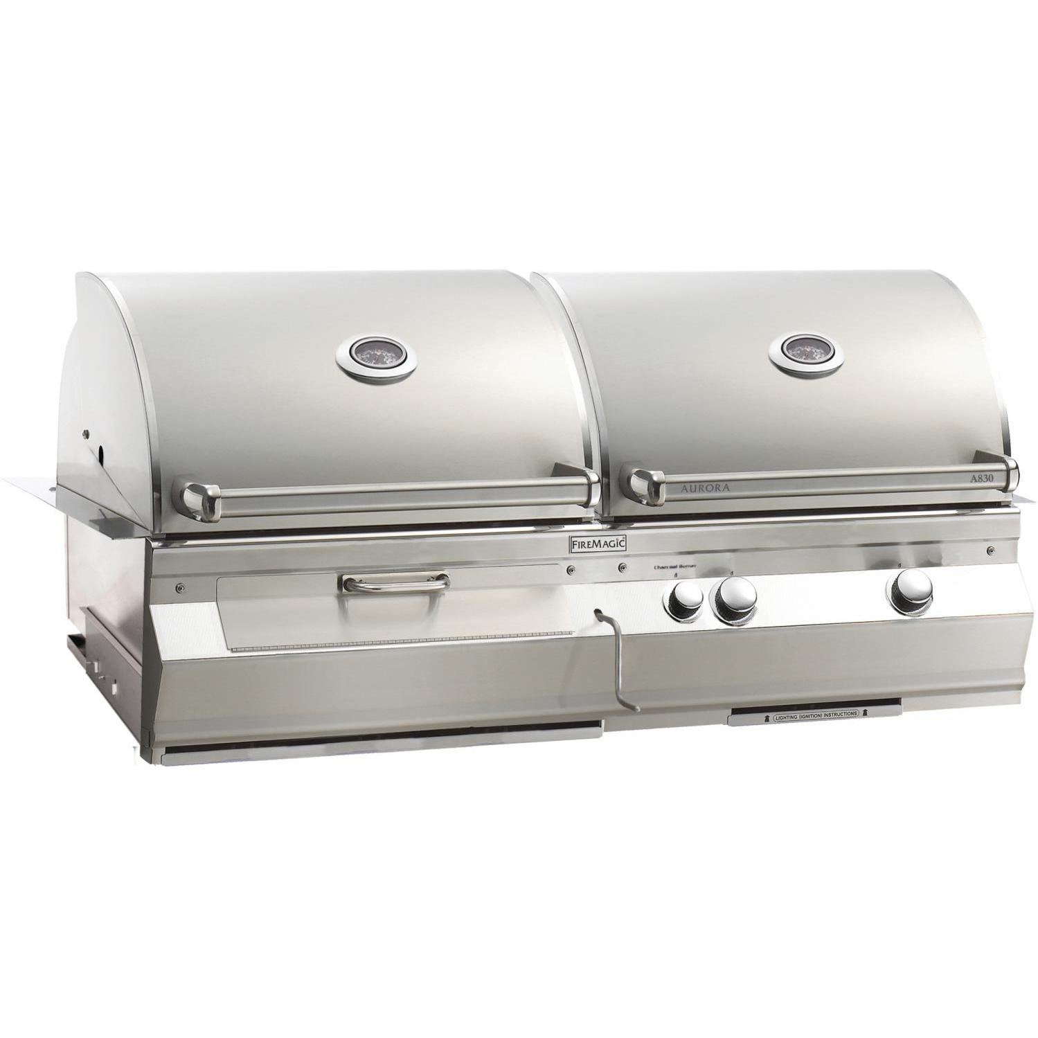 Fire Magic Aurora A830i 46-Inch Built-In Propane Gas And Charcoal Combo Grill - A830i-5EAP-CB