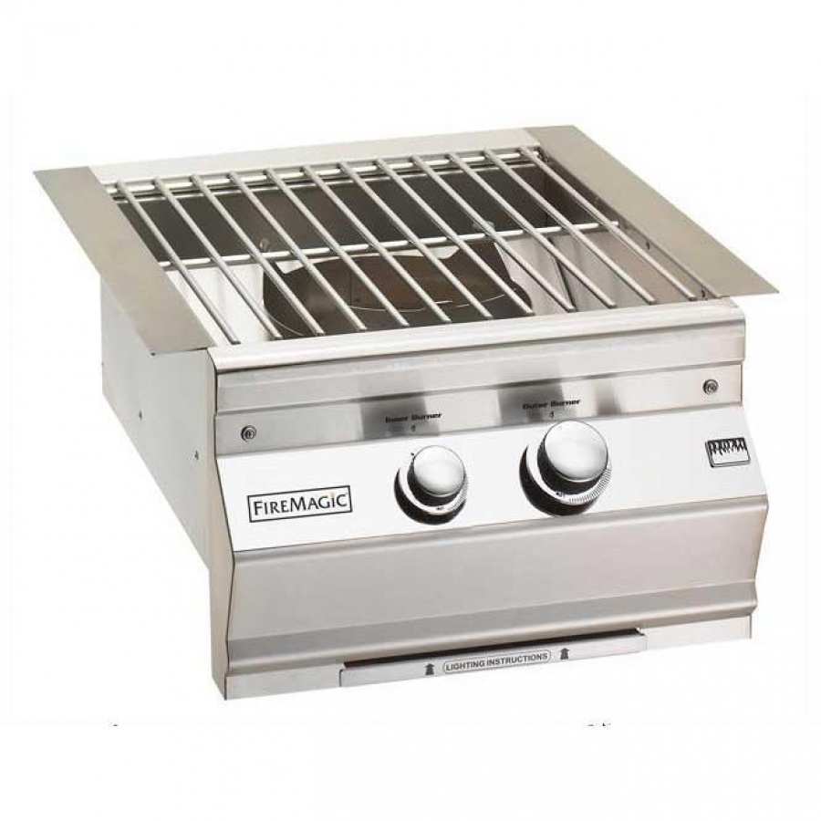 Fire Magic Aurora Built-In Propane Gas Power Burner With Stainless Steel Grid - 19-SLB1P-0