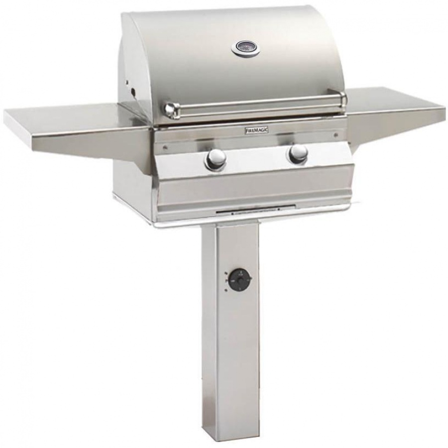 Fire Magic Choice C430i 24-Inch Natural Gas Grill On In-Ground Post - C430s-1T1N-G6