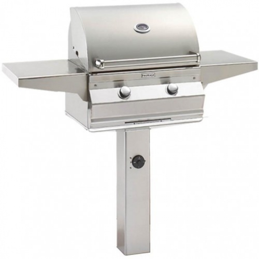 Fire Magic Choice C430i 24-Inch Propane Gas Grill On In-Ground Post - C430s-1T1P-G6