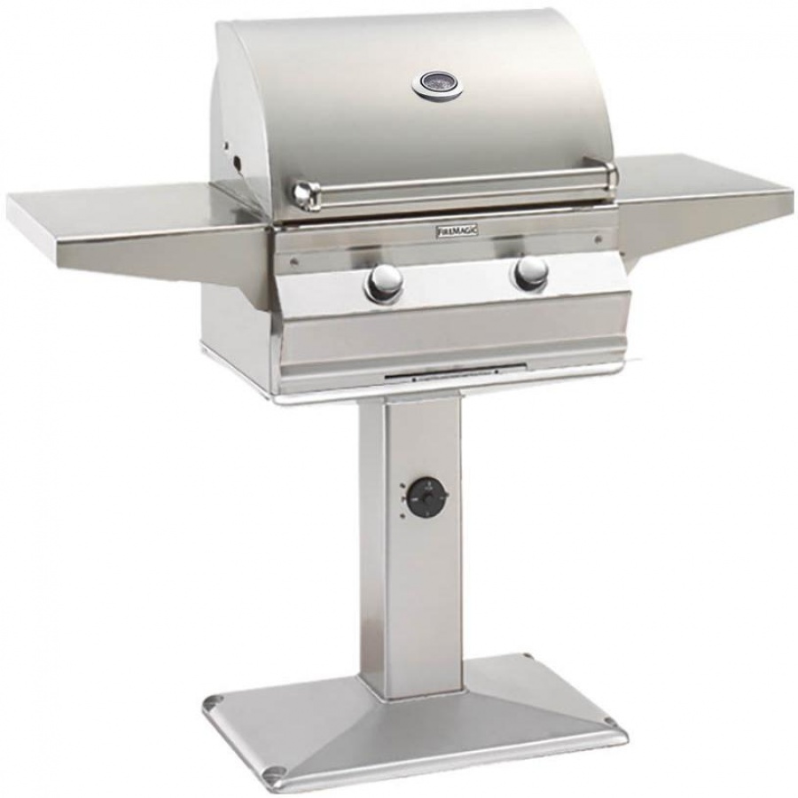 Fire Magic Choice C430i 24-Inch Propane Gas Grill On Patio Post - C430s-1T1P-P6