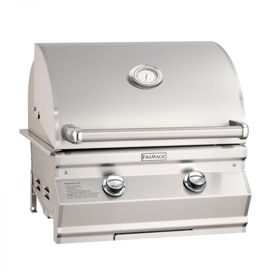 Fire Magic Choice Multi-User 24-Inch Built-In Natural Gas Grill With Analog Thermometer - CM430I-RT1N