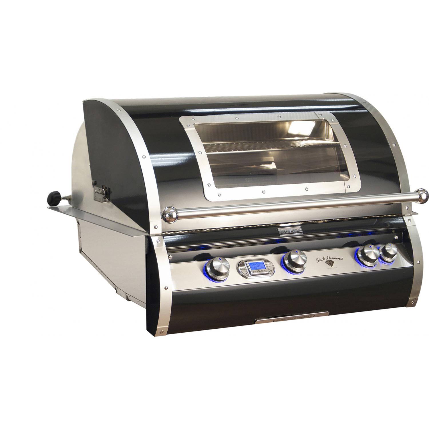 Fire Magic Echelon Black Diamond H790i 36-Inch Built-In Natural Gas Grill With Magic View Window - H790i-4E1N-W