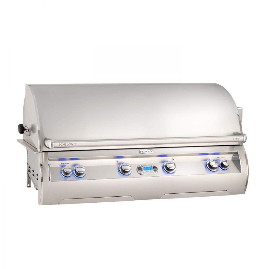 Fire Magic Echelon Diamond 48-Inch Built-In Natural Gas Grill W/ One Infrared Burner, Rotisserie, & Digital Thermometer - E1060I-8L1N