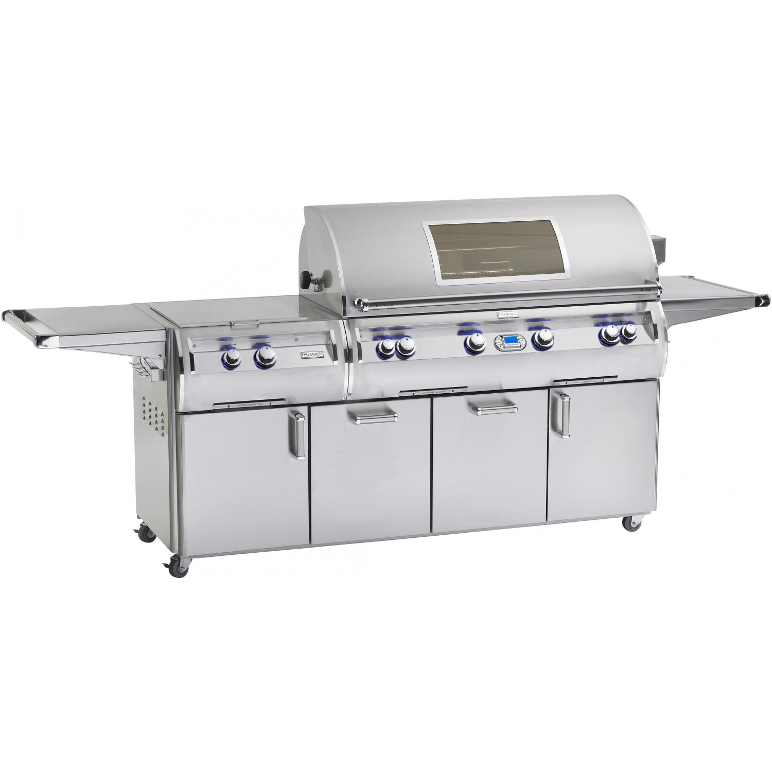 Fire Magic Echelon Diamond E1060s 48-Inch Freestanding Natural Gas Grill With Power Burner, One Infrared Burner & Magic View Window - E1060s-4L1N-51-W