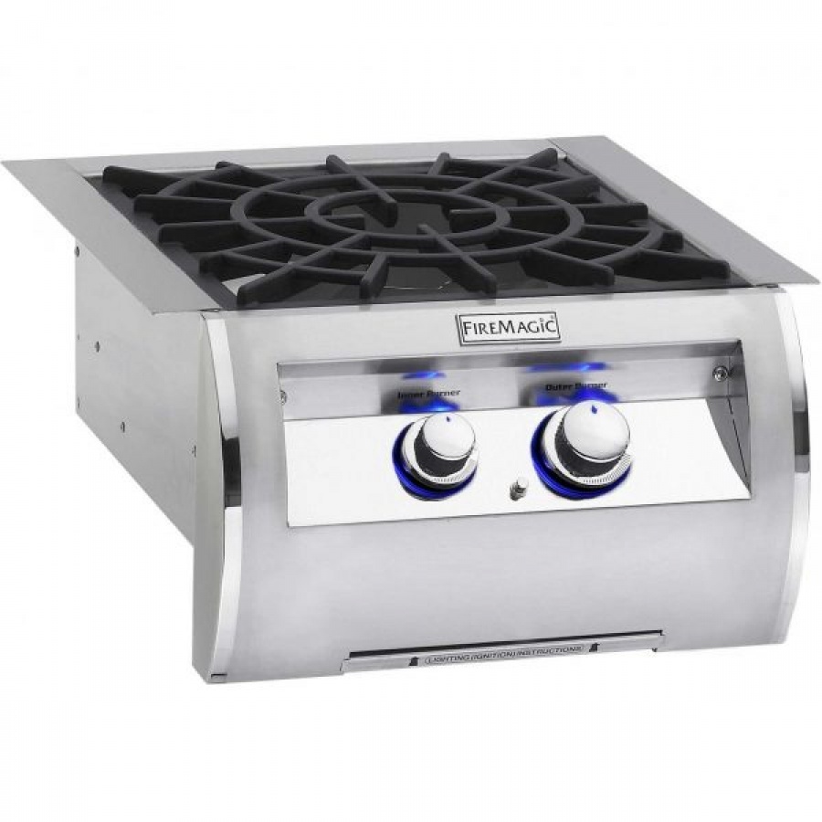 Fire Magic Echelon Diamond Natural Gas Built-In Power Burner With Stainless Steel Grid - 19-4B1N-0