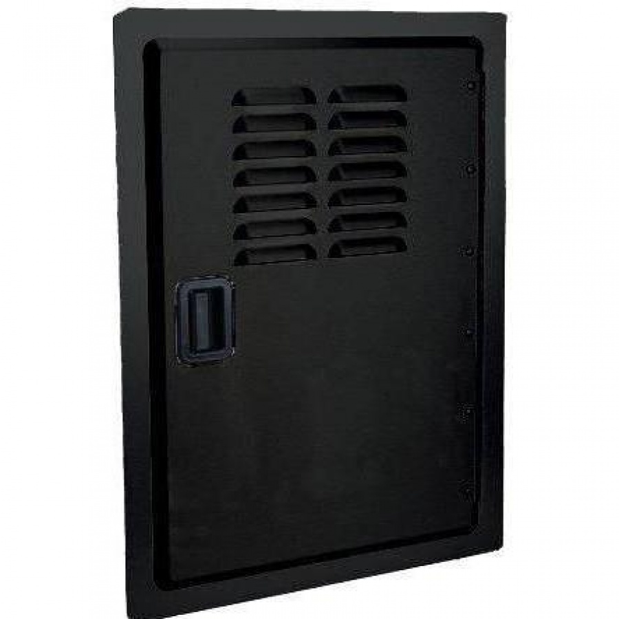 Fire Magic Legacy 14-Inch Black Louvered Single Access Door - Vertical - 23920-1