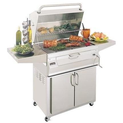 Fire Magic Legacy 30-Inch Smoker Charcoal Freestanding Grill - 24-SC01C-61