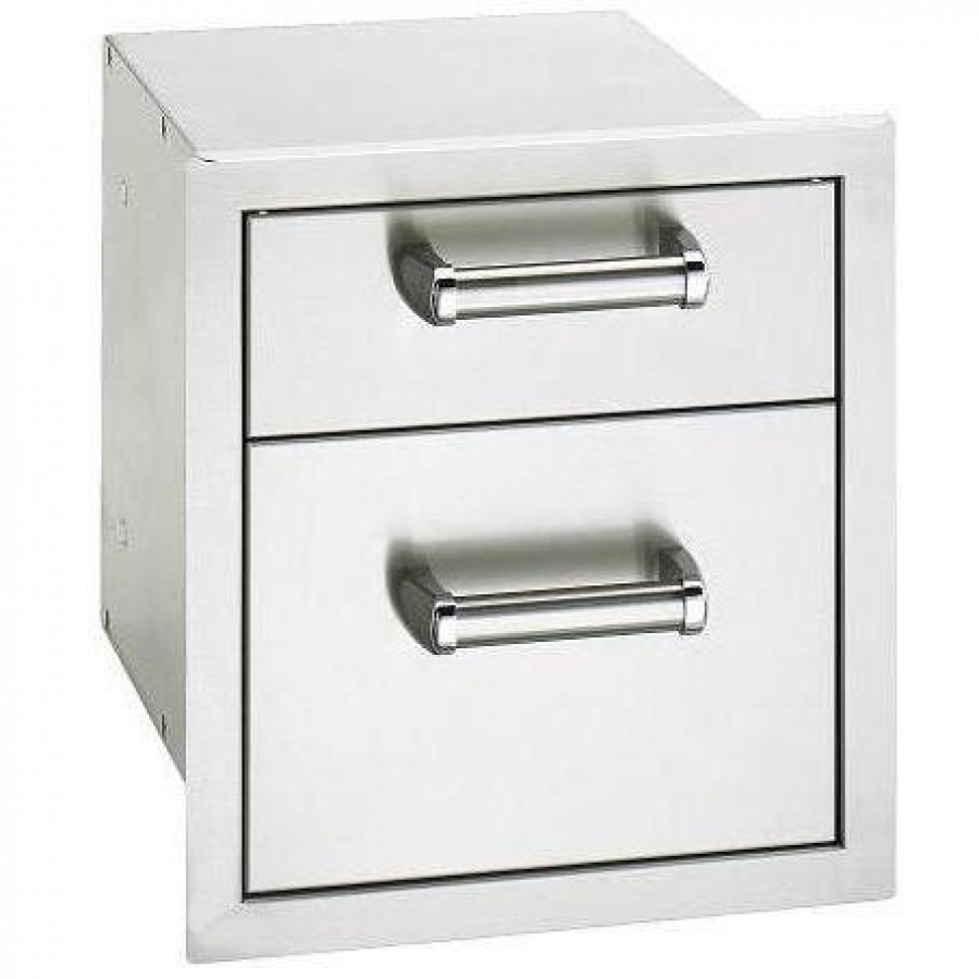 Fire Magic Premium Flush 14-Inch Double Access Drawer With Soft Close - 53802SC