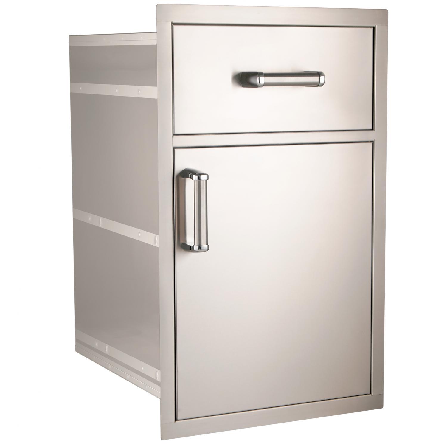 Fire Magic Premium Flush 20-Inch Pantry / Access Drawer Combo - 54020S