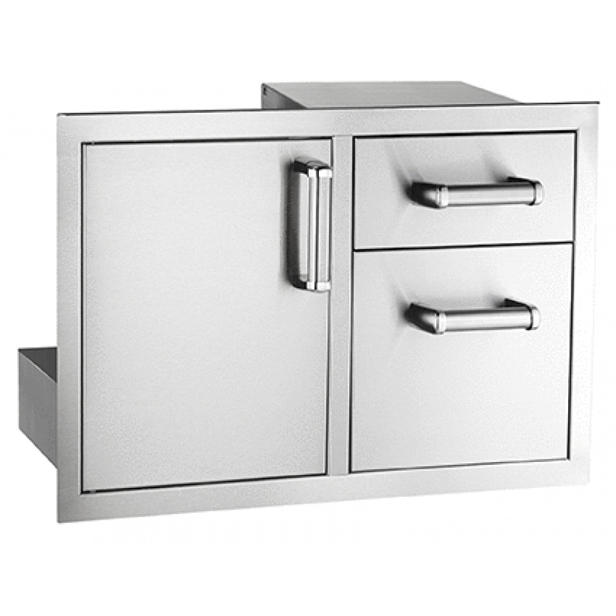 Fire Magic Premium Flush 30-Inch Access Door & Double Drawer Combo With Soft Close - 53810SC