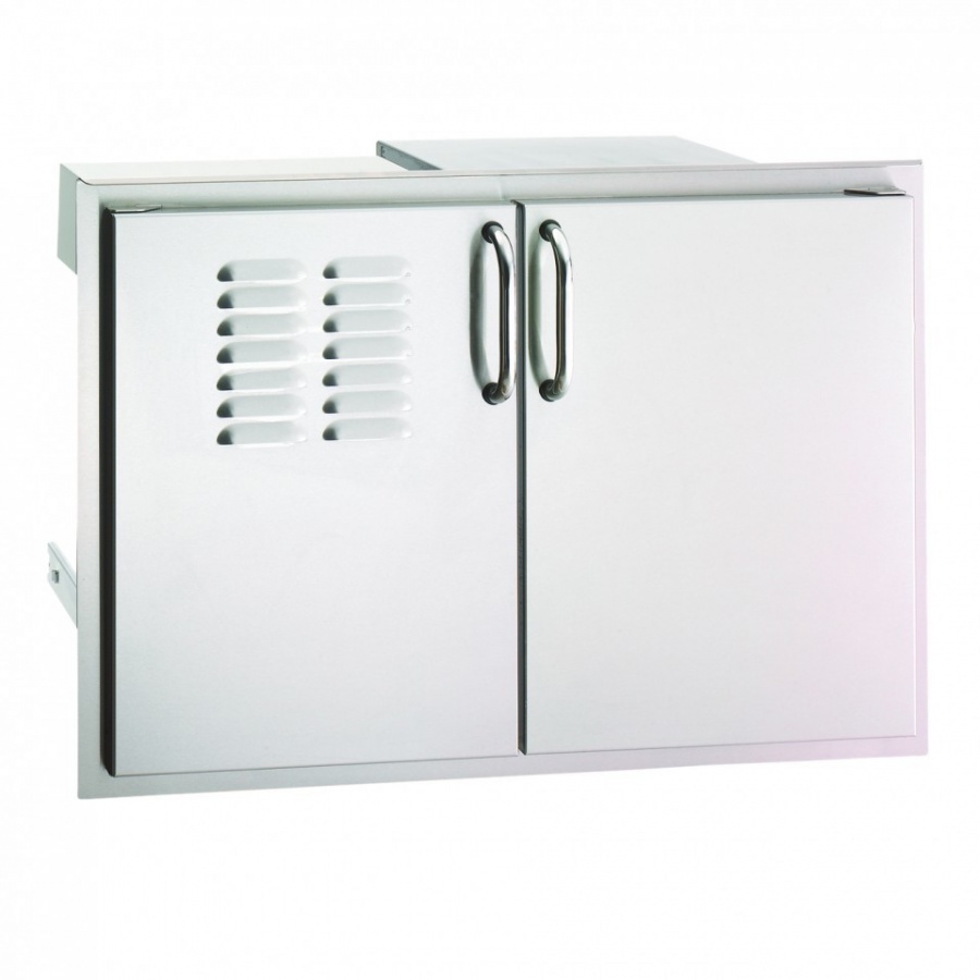 Fire Magic Premium Flush 30-Inch Double Access Door With Drawers And Propane Tank Storage With Soft Close - 53930SC-12T