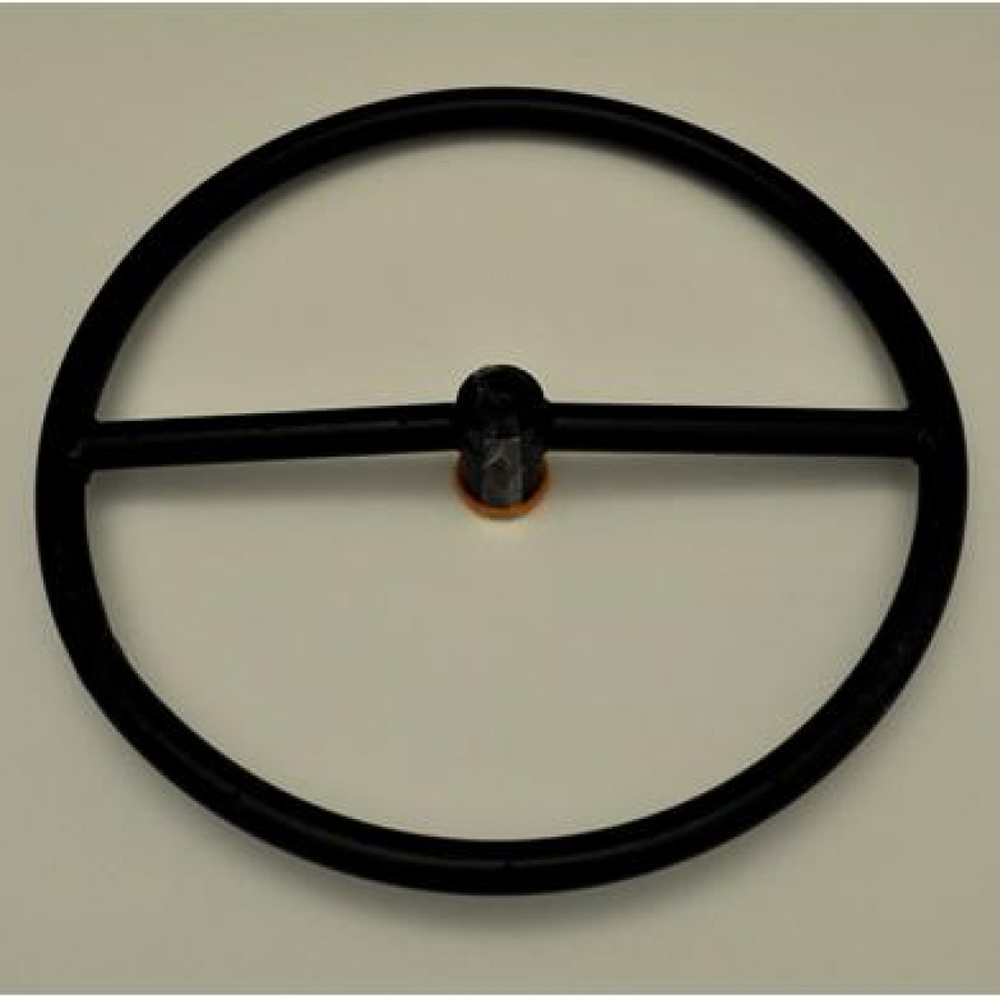 HPC 12-Inch Round Black Steel Single-Ring Natural Gas Fire Pit Ring Burner Only