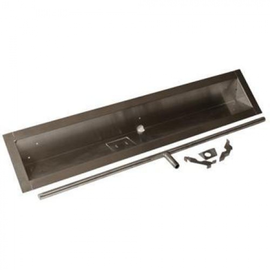 HPC 36-Inch Stainless Steel Propane Gas Trough Burner - Match Light