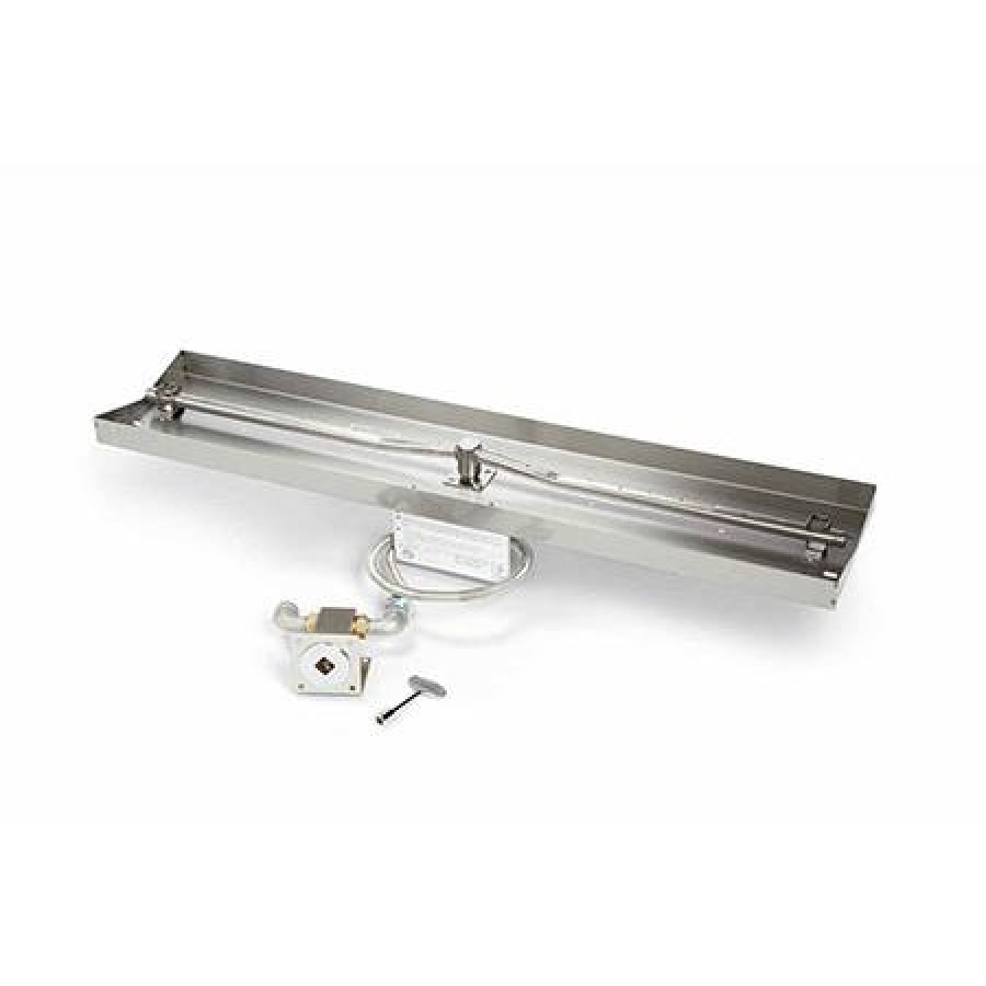 HPC 49-Inch Linear Interlink Pan Propane Gas T-Burner Insert - Match Light Ignition