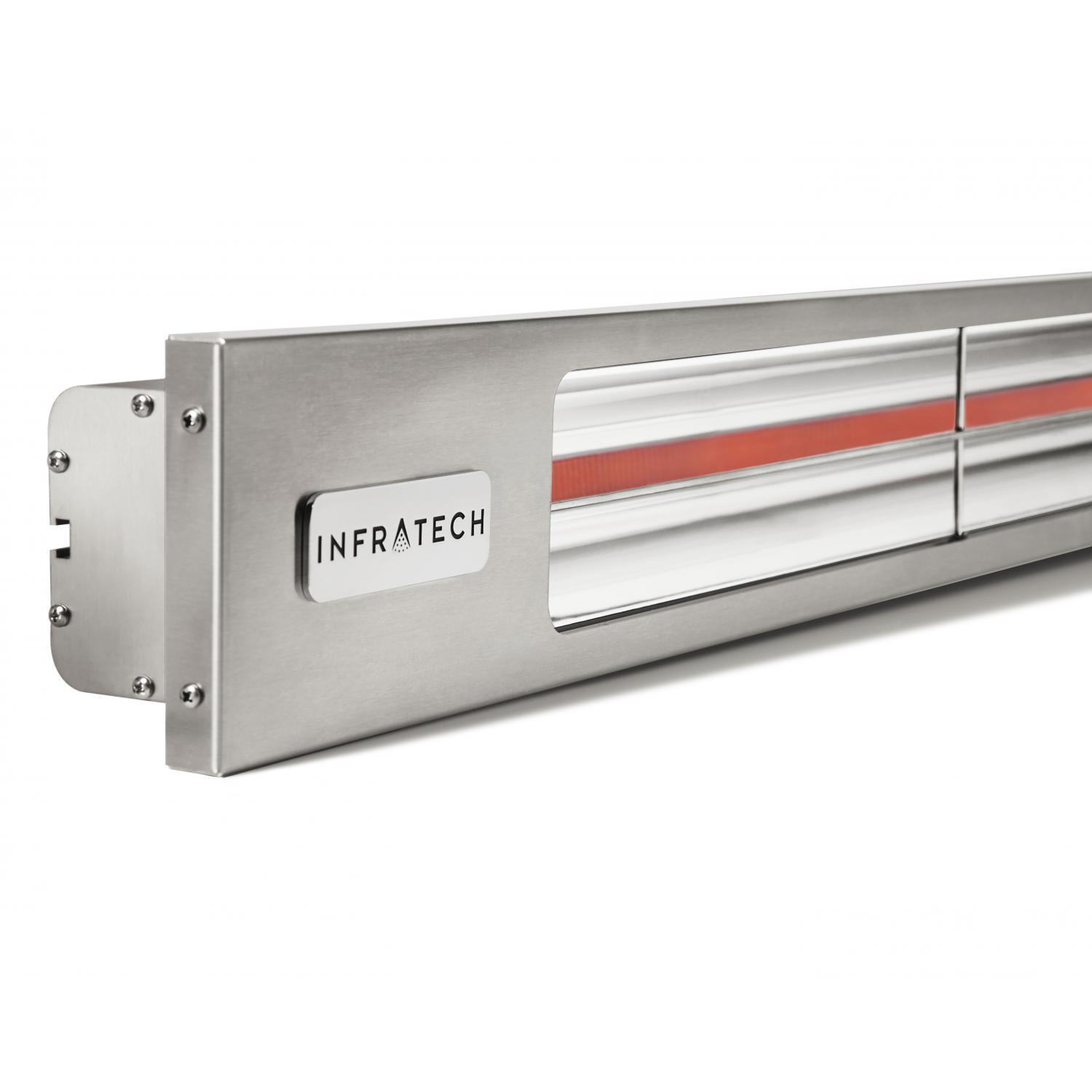 Infratech Slimline Series 63 1/2-Inch 4000W Single Element Electric Infrared Patio Heater - 240V - Silver - SL4024SV